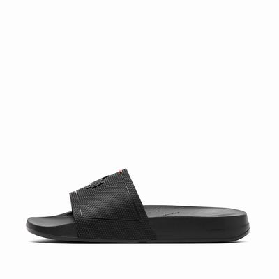 Fitflop Women's IQUSHION Pool Slides Sandals - Black, TF8529370